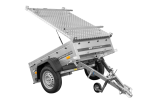 Remorque basculante 150x106 avec couvercle aluminium 750 kg