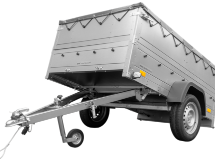 Remorque basculante 200x125 avec ridelles hautes 750 kg