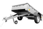 Remorque basculante 200x125 avec bâche 750 kg