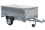 Remorque basculante 230x125 avec bâche plate 750 kg