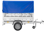 Remorque basculante 200x106 avec bâche haute H1500 750 kg – Image 2