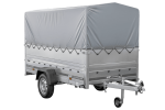 Remorque basculante 264x125 avec ridelles renforcées 750 kg