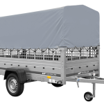 Remorque basculante 264x125 avec bâche haute H800 750 kg