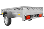 Remorque basculante 200x125 avec bâche 750 kg – Image 3
