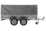 Remorque double essieu 264x125 avec bâche jusqu'à 750 kg – Image 4