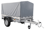 Remorque basculante 200x106 avec bâche haute H800 750 kg