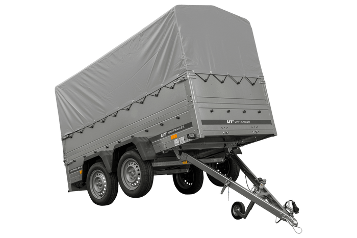71-2.png Remorque double essieu 264x125 avec bâche H800 750 kg – Image 1