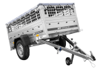 Remorque basculante 200x125 avec bâche haute e griglia 750 kg