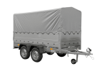 Remorque double essieu 264x125 avec bâche H800 750 kg – Image 3