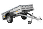 Remorque basculante 200x125 avec bâche grigio 750 kg