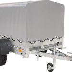 Remorque basculante 200x125 avec bâche haute jusqu'à 750 kg