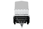 Remorque double essieu 264x125 avec bâche H800 750 kg – Image 2