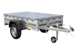 Remorque basculante 200x125 avec bâche grigio 750 kg – Image 3
