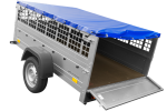 Remorque basculante 200x125 avec grille et bâche 750 kg – Image 2