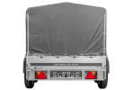 Remorque double essieu 264x125 avec bâche jusqu'à 750 kg – Image 3