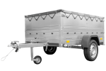 Remorque basculante 200x125 avec ridelles hautes 750 kg – Image 4