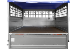 Remorque basculante 200x125 avec grille et bâche 750 kg – Image 5