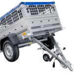 Remorque basculante 150x106 avec bâche e sponde 750 kg