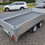 Remorque porte-voiture plateau Saris PL 356x184 2700 kg double essieu