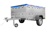 Remorque basculante 200x125 avec bâche et ridelles renforcées 750 kg – Image 2
