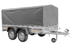 Remorque double essieu 264x125 avec bâche jusqu'à 750 kg – Image 2