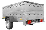 Remorque basculante 200x125 avec ridelles hautes 750 kg – Image 3