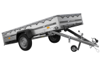 Remorque basculante 264x125 avec bâche 750 kg
