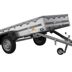 Remorque basculante 264x125 avec bâche 750 kg