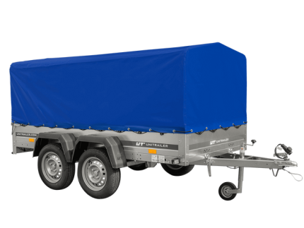 Remorque double essieu basculante 264x125 jusqu'à 750 kg