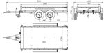 Remorque double essieu basculante 264x125 jusqu'à 750 kg – Image 4
