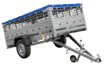 Remorque basculante 230x125 avec grille et bâche jusqu'à 750 kg