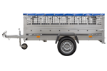 Remorque basculante 230x125 avec grille et bâche jusqu'à 750 kg – Image 5