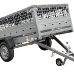 Remorque basculante 230x125 avec grille et bâche 750 kg