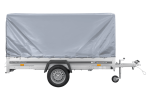 Remorque basculante 265x150 avec bâche H1100 jusqu'à 750 kg