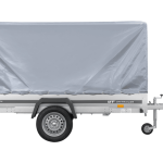 Remorque basculante 265x150 avec bâche H1100 jusqu'à 750 kg