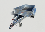 Remorque avec ridelles tandem 251x125 2600 kg