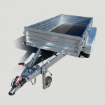 Remorque avec ridelles tandem 251x125 2600 kg